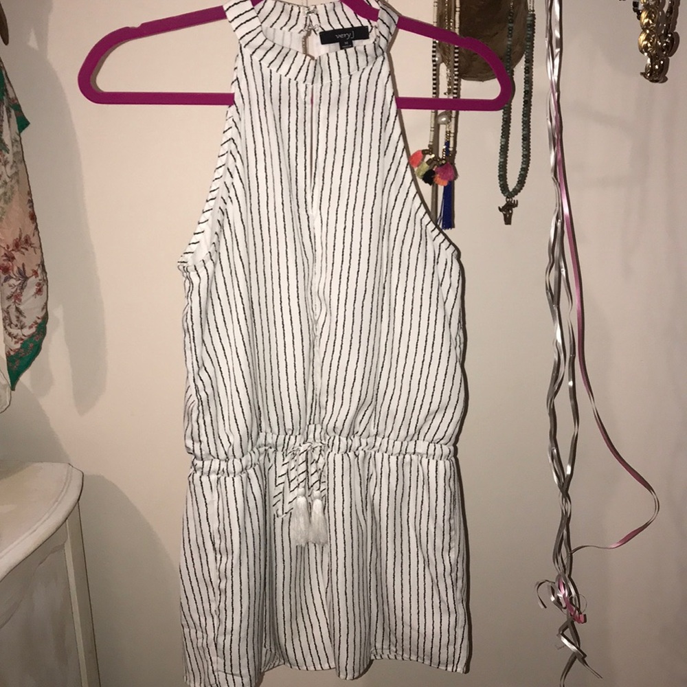 Striped romper